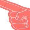 BESPORTBLE Sports Fan Foam Finger Mini Foam Fingers Cheering Prop Hand for Sport Events Football Party Cheer Supplies 12Pcs (Red) view 4