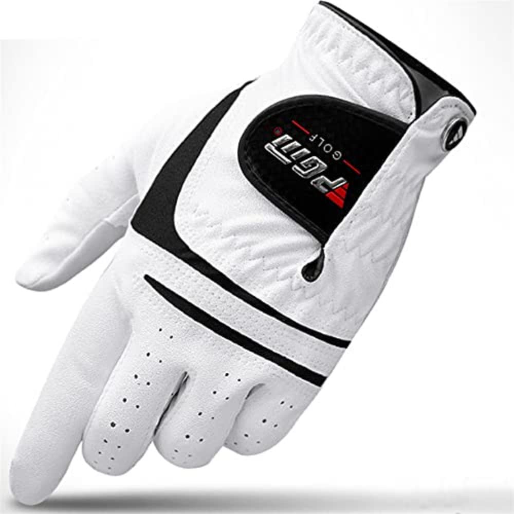 ACHETE Left Hand/Right Handed Mens Golf Gloves Sheepskin Leather Anti-Slip Glove (Left Hand,22)
