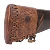 TOURBON Vintage Leather Recoil Pad Slip on Shotgun Buttstock Cover, Adjustable Gun Sling with Shell Holder and Swivels view 2