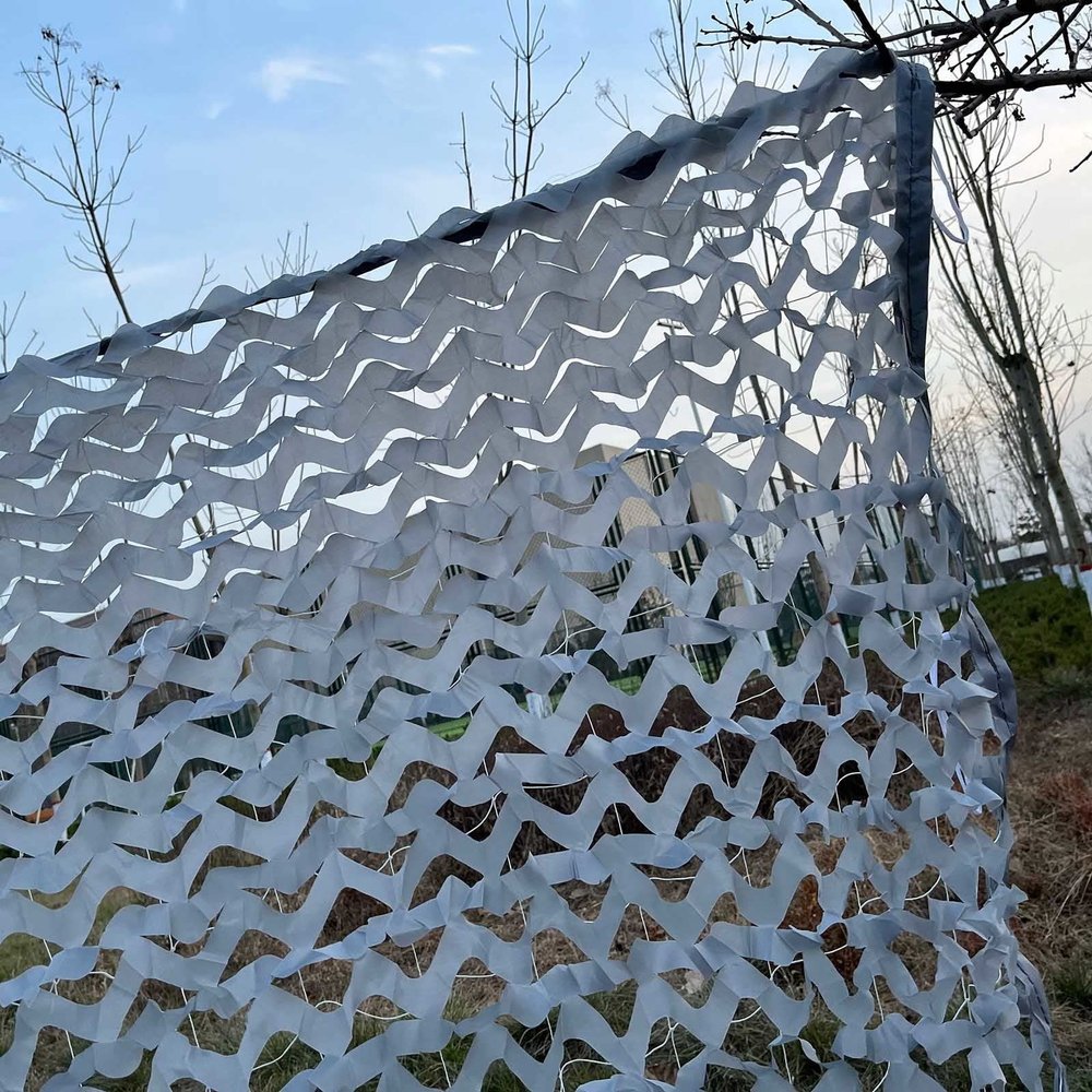 Jolan Camouflage Shade Net, Grey Camo Netting 2x3m 2x4m 2x6m 3x3m 3x6m 4x6m 4x8m, Military Net, Camouflage Netting for Hunting, for Camping Garden Pergola Decoration Car Cover,Grey-1.5x3m(4.9x9.8ft)