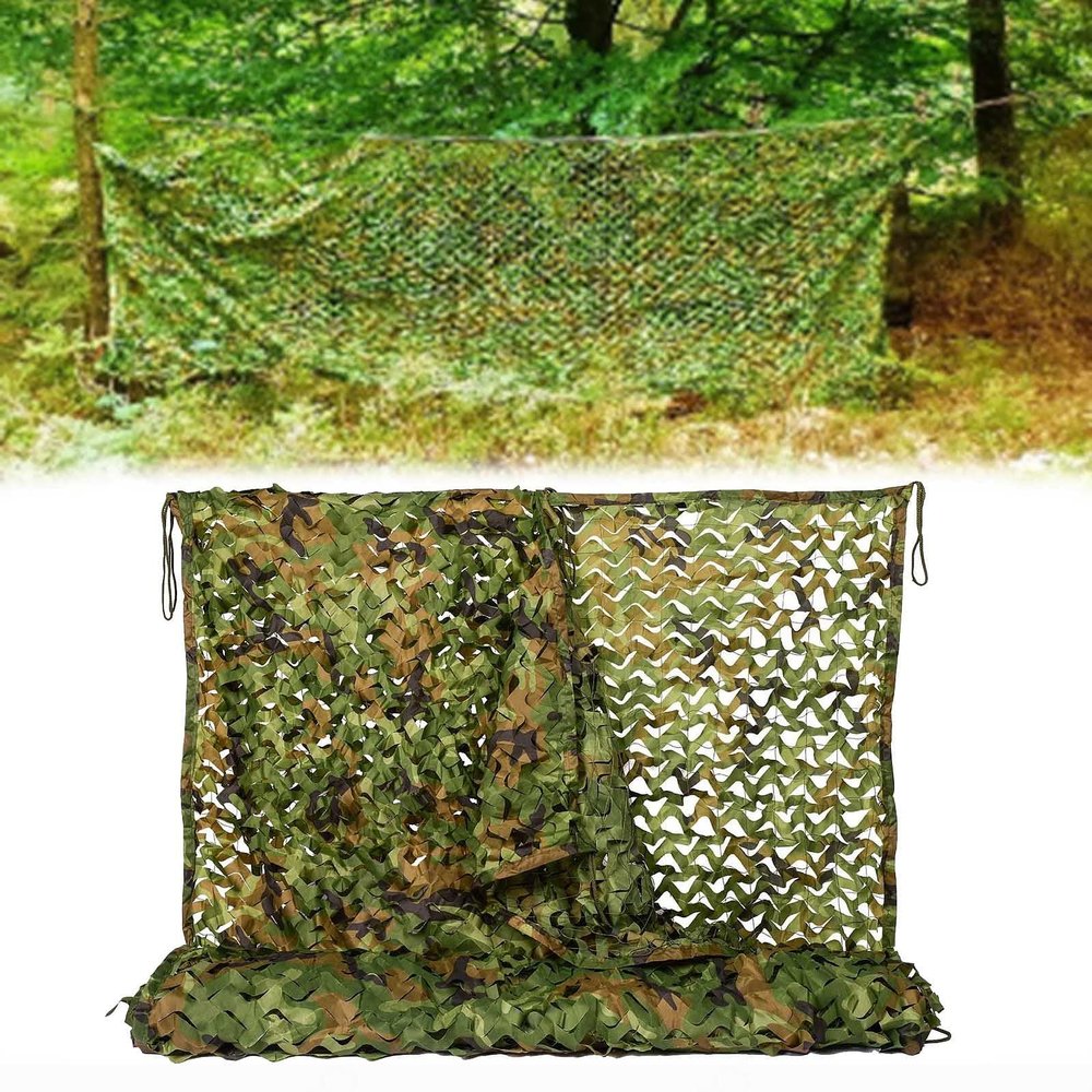 Camouflage Netting for Hunting,Military Net 2m 3m 4m 5m 6m 7m 8m 9m,Camo Netting Woodland,Shade Net,Army,Camping,Shooting,Decoration,Car Cover,Sunscreen Camouflage Net,Jungle-2x2.5m(6.6*8.2ft)