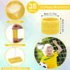 72 Pcs Wrist Sweatbands Bulk for Kids Field Day Cotton Terry Sweat Bands Sports Fan Wristbands Kids for Summer Camp Student Football Team Sports Competition Party Favors(Yellow) view 2