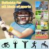 72 Pcs Wrist Sweatbands Bulk for Kids Field Day Cotton Terry Sweat Bands Sports Fan Wristbands Kids for Summer Camp Student Football Team Sports Competition Party Favors(Yellow) view 3