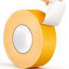 Amylove 230 Ft Driveway Basketball Tape Outdoor Court Tape Adhesive Court Marking Tape Court Lines for Tennis Badminton Parking Floor Pavement Driveway Indoor, 2 in Wide (Yellow, PE) view 1