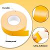 Amylove 230 Ft Driveway Basketball Tape Outdoor Court Tape Adhesive Court Marking Tape Court Lines for Tennis Badminton Parking Floor Pavement Driveway Indoor, 2 in Wide (Yellow, PE) view 3