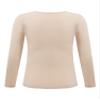 Fldy Kids Girls Fleece Lined Thermal Underwear Tops Long John Base Layer Gymnastics Ballet Dance Undergarments Shirt Nude 10-12 Years view 2