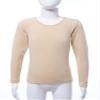TiaoBug Kids Boys Girls Fleece Lined Thermal Underwear Tops Long John Gymnastics Ballet Dance Undergarments T-Shirt Nude 7-10 Years view 4