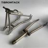 Titanium Fork and Triangle Disc Brake for Brompton Folding Bike Frame Clamping Width 100/135mm Lightweight Ti Parts (Matte Black Color) view 3