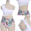 Mommy and Me Swimsuits Family Matching Swimwear Women Girls Floral Print One Piece Swimsuit Bathing Suits Mother Daughter One Shoulder Swimwear Monokinis White Floral - One Shoulder 7-8 Years view 4