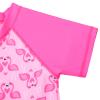 BAOHULU Toddler Girls Swimsuit One Piece Short Sleeve Floral Dress Swimwear 3-8 Years S386_PinkSwan_104/110 view 4
