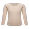 Fldy Kids Girls Fleece Lined Thermal Underwear Tops Long John Base Layer Gymnastics Ballet Dance Undergarments Shirt Nude 2-4 Years view 1