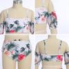 Mommy and Me Swimsuits Family Matching Swimwear Women Girls Floral Print One Piece Swimsuit Bathing Suits Mother Daughter Ruffle Off Shoulder Swimwear Monokinis Beachwear White Floral 7-8 Years view 4