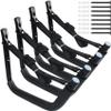 BALAVA Kayak Storage Rack,Kayak Rack for Garage,Kayak Wall Mount with Nylon Straps,Heavy Duty Kayak Hanger Kayak Hook Suitable for Kayaks and SUP Paddle Board(4 Pack,Black) view 1