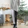 TENDYCOCO Two-Toned Black and White Stockings for Women, Leggings Opaque Tights Fashion Double Color Ab Splice Tights with Elastic Fit for Carnival Cosplay Party Dance and Daily Wear view 4