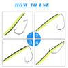 Twistlock Fishing Hooks,50pcs Bass Fishing Worm Hooks with Centering Spring Pin Swimbait Hooks for Soft Plastics Lures Baits Saltwater Freshwater Size 1/0 2/0 3/0 4/0 5/0 view 4