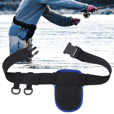 Tyenaza Fishing Rods Belt, Boat Sea Fishing Rod Waist Belt Mat Belly Pole Stand Holder Pad Portable Adjustable Waist Belt