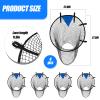 Lenwen 4 Pcs Soccer Goal Target Net Top Bins Training Equipment Soccer Target for Goals Training Easy to Attach and Detach Ball Top Bins for Football Shooting Accuracy Practice Equipment Trainer Gift view 2