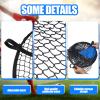 Lenwen 4 Pcs Soccer Goal Target Net Top Bins Training Equipment Soccer Target for Goals Training Easy to Attach and Detach Ball Top Bins for Football Shooting Accuracy Practice Equipment Trainer Gift view 4