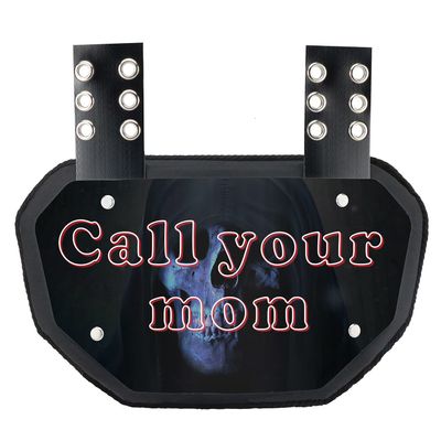 Runxrocy Football Back Plate Rear Protector Low Pad Backplate for Adult & Youth Football Players for Kids Call Your Mom