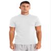 YEAHDOR Mens Mock Neck T Shirts Short Sleeve Turtleneck Casual Undershirt Pullover Thermal Solid Tops White A Medium view 1