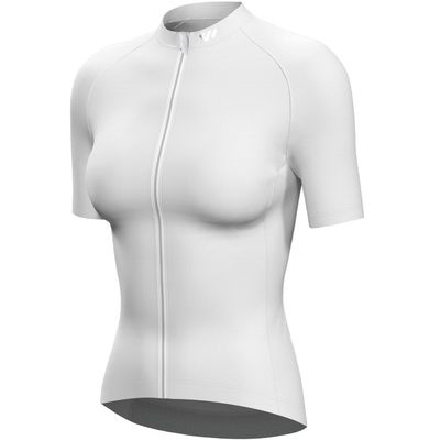 Wulibike Cycling Jersey Women Short Sleeve,Bike Shirts for Women Biking Tops Breathable Cycle Bicycle Jerseys with Pockets Beige