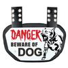 Runxrocy Football Back Plate Rear Protector Low Pad Backplate for Adult & Youth Football Players for Kids Under 12 Years Old Beware of Dog view 1