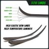 60" Longbow Set Takwdown Black Hunter Left Hand Dymond Wood Riser Fiberglass Bamboo Maple Laminated Bow Limbs 25-60 lbs Suitable for Hunting Archery Practice (30 lbs) view 4