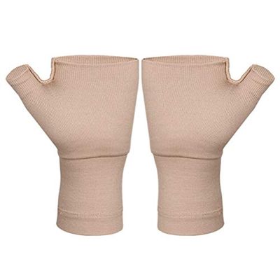 COHEALI 1pair Breathable Fingerless Compression Gloves for Sports and Daily Wear Level Pressure Relief for Hand and Wrist Support for Cycling Climbing and Workouts