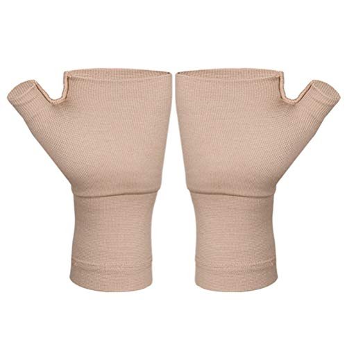 COHEALI 1pair Breathable Fingerless Compression Gloves for Sports and Daily Wear Level Pressure Relief for Hand and Wrist Support for Cycling Climbing and Workouts