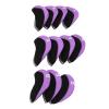 Deosdum 11PCS Golf Head Cover Club Headcover Set,Neoprene Numbered Golf Club Head Protector for Outdoor Fit Oversized Club Men Women (Purple) view 2