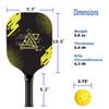 AOPOUL Pickleball Set with 4 Premium Wood Paddles, Cushion Comfort Grip, 4 Cooling Towels, 4 Pickleball Balls & Carry Bag, Pickle Ball Paddle for Men Women view 4