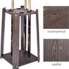 SLLSHG Pool Cue Rack -Square Billiard Cue Racks,Wooden Billiard Stick Stand,Holds 8 Cues,Made of Solid Hardwood,Premium Billiard Pool Cue Stick Holder,Billiard Table Accessories view 3