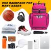 Goloni Basketball Backpack,Large Sports Bag with Ball Compartment & Shoe Compartment, Best for Basketball, Soccer, Volleyball,Gym, Travel view 4