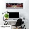 Ohio State Football, End Zone - 40.25x13.75-inch Standard Framed Print by Blakeway Panoramas view 3