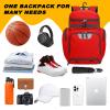 Goloni Basketball Backpack,Large Sports Bag with Ball Compartment & Shoe Compartment, Best for Basketball, Soccer, Volleyball,Gym, Travel view 4