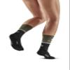 CEP The Run Socks, Women's, Mid Cut Crew, 4.0, Running Socks, Olive/Black, SM II view 2