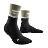 CEP The Run Socks, Women's, Mid Cut Crew, 4.0, Running Socks, Olive/Black, SM II view 3