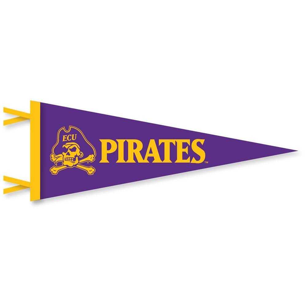 East Carolina Pirates Wool Felt Pennant - 9" x 24"