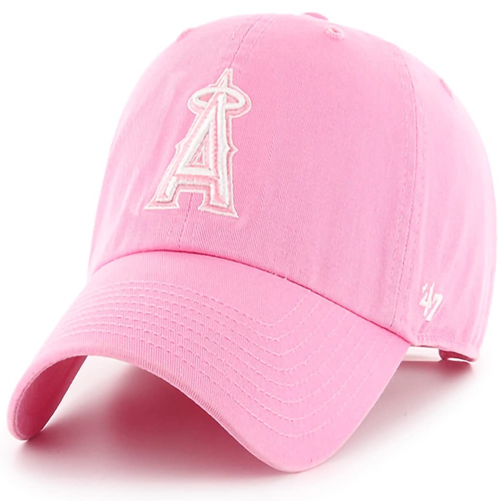 '47 New York Yankees Adjustable Cap Clean Up MLB, Los Angeles Angels Rose Pink, One Size