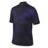 Monterey Club Men's Print Mock Shirt #3313 (Dahila Purple/Black, Small) view 1