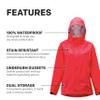 Grundns Womens Neptune Commercial Fishing Jacket | Waterproof, Adjustable, Fiery Coral, Medium view 4