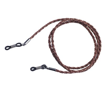 INOOMP Leather Eyeglasses Holder Strap Cord Necklace Adjustable Lanyard Women and Kids Eyeglass Retainer Chainbrown for Everyday Use and Outdoor Activities