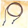 INOOMP Leather Eyeglasses Holder Strap Cord Necklace Adjustable Lanyard Women and Kids Eyeglass Retainer Chainbrown for Everyday Use and Outdoor Activities view 2
