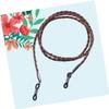 INOOMP Leather Eyeglasses Holder Strap Cord Necklace Adjustable Lanyard Women and Kids Eyeglass Retainer Chainbrown for Everyday Use and Outdoor Activities view 3