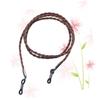 INOOMP Leather Eyeglasses Holder Strap Cord Necklace Adjustable Lanyard Women and Kids Eyeglass Retainer Chainbrown for Everyday Use and Outdoor Activities view 4