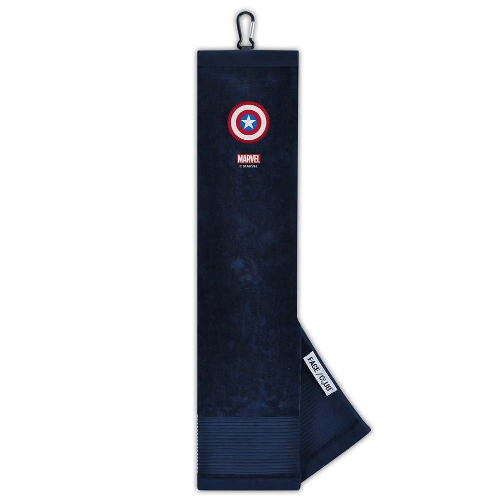 Face/Club Tri-Fold Embroidered Towel Marvel Captain America