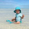 i play. by green sprouts Reusable, Eco Snap Swim Diaper with Gussets, UPF 50, Aqua, Patented Design, STANDARD 100 by OEKO-TEX Certified 24 mo view 2