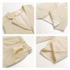 LOLANTA Summer Boys Suit Dress Clothes Kids Wedding Ring Bearer Outfit 4Pcs Shirt Vest Shorts Set(Khaki,4) view 3