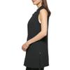 DKNY Womens Sleeveless Pleated Top With Tie Neck, Black, 2 view 2