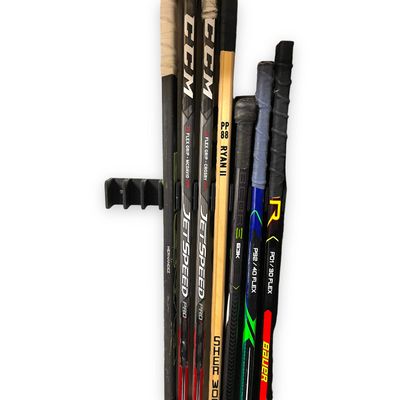 10-Stick Hockey Stick Holder Wall Mount | Ice Hockey Stick Organizer | Fits all size sticks | Hockey Stick Organizer holds up to 10!